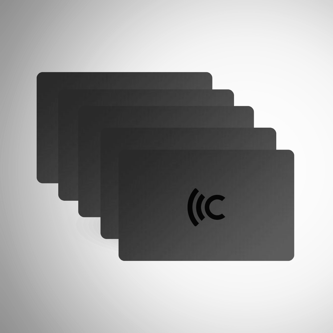 Pack of 5 Smart Card - Business Card NFC - Contact Less PVC Classic