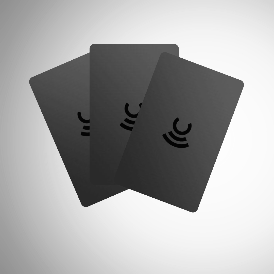 Pack of 3 Smart Card - Business Card NFC - Contact Less PVC Classic