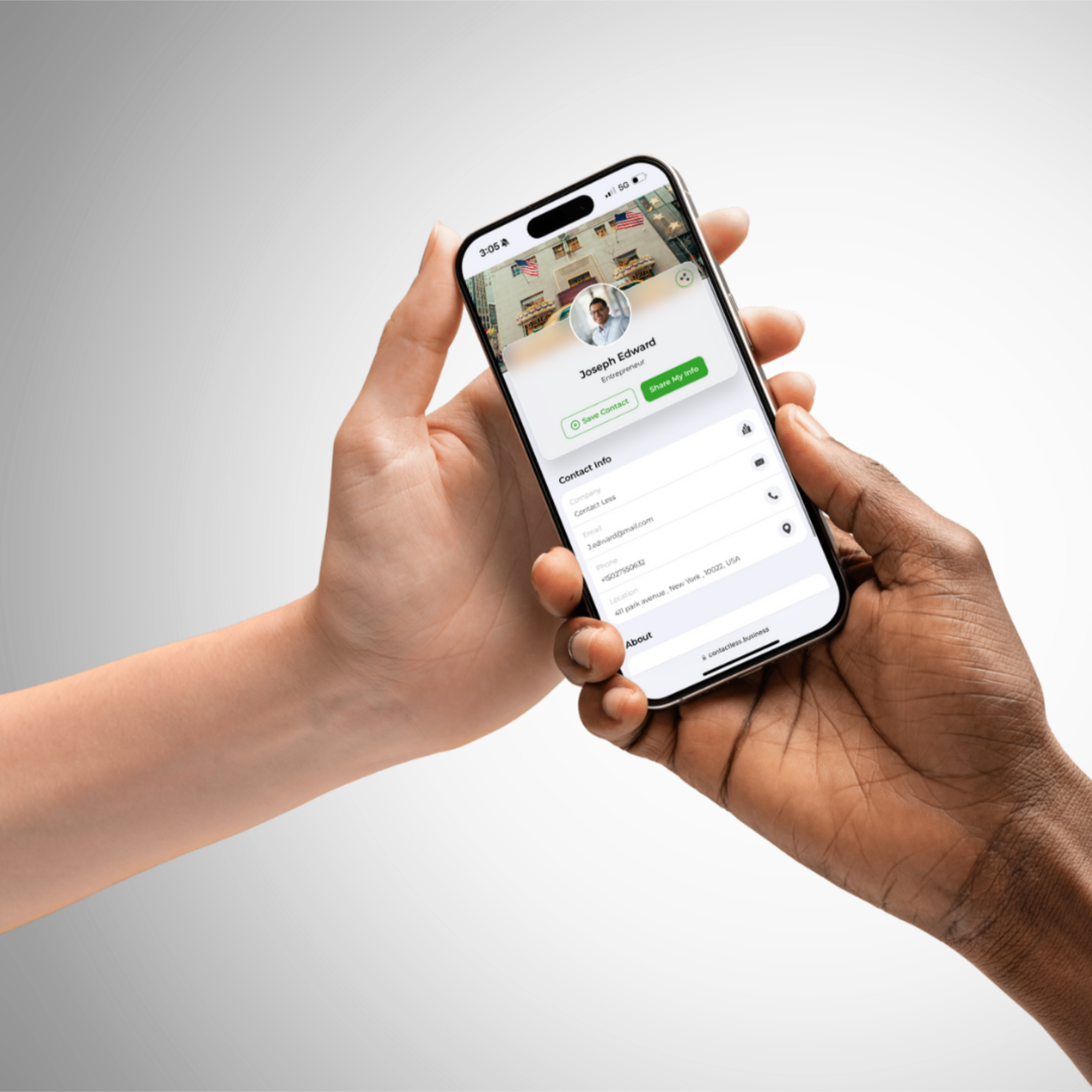 Smart Card - Business Card NFC - Contact Less PVC Classic